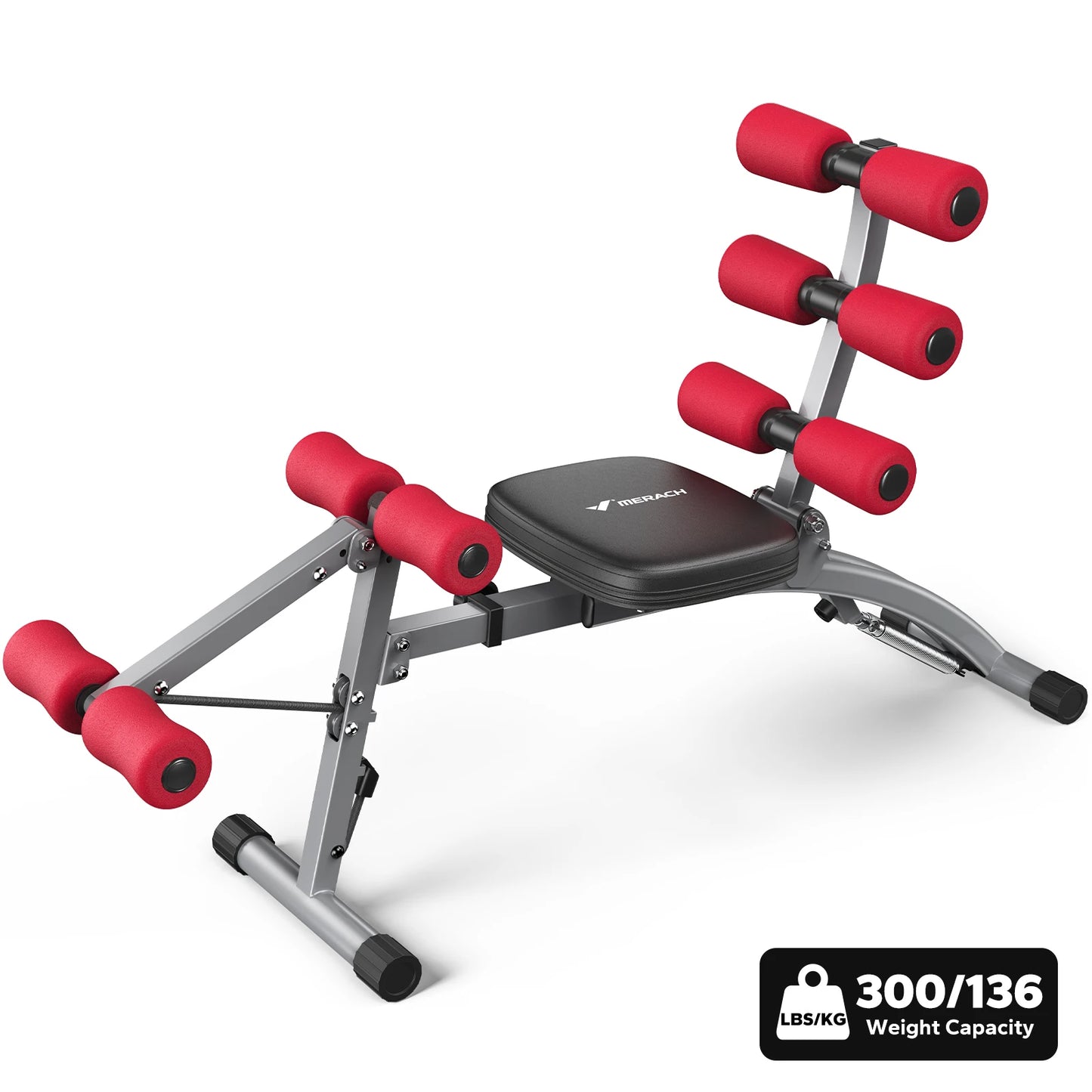 Merach Adjustable Ab Machine Sit Up Trainer For Home Workout