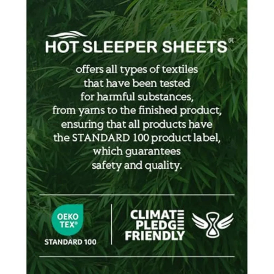 Cooling Sheets Set Size, Viscose Derived from Bamboo for Hot Sleepers Deep Pocket Up to 16 Inch Silky Soft and Breathable Beddi