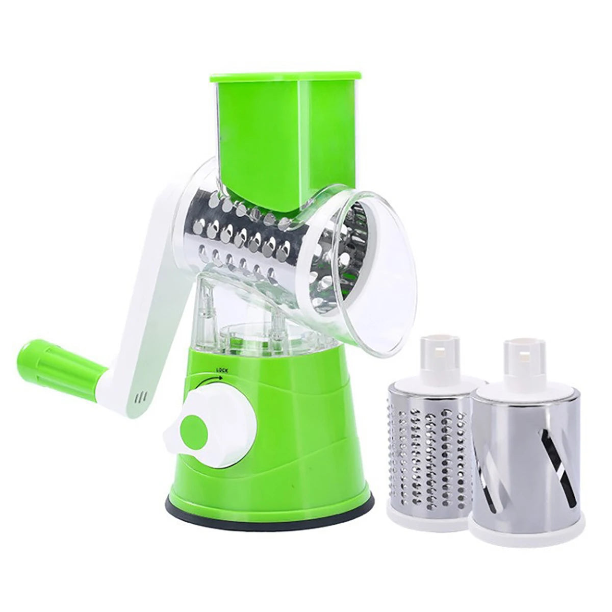 AEHOME Vegetable Slicer Shredder 3 Drum Manual Grater Tool