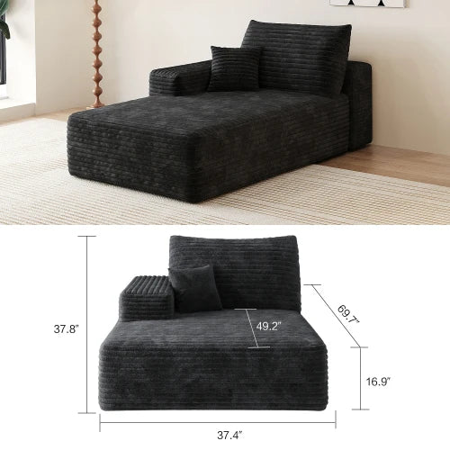 YQXH Cloud Style Corduroy Modular Sectional Sofa Cushions Memory Foam