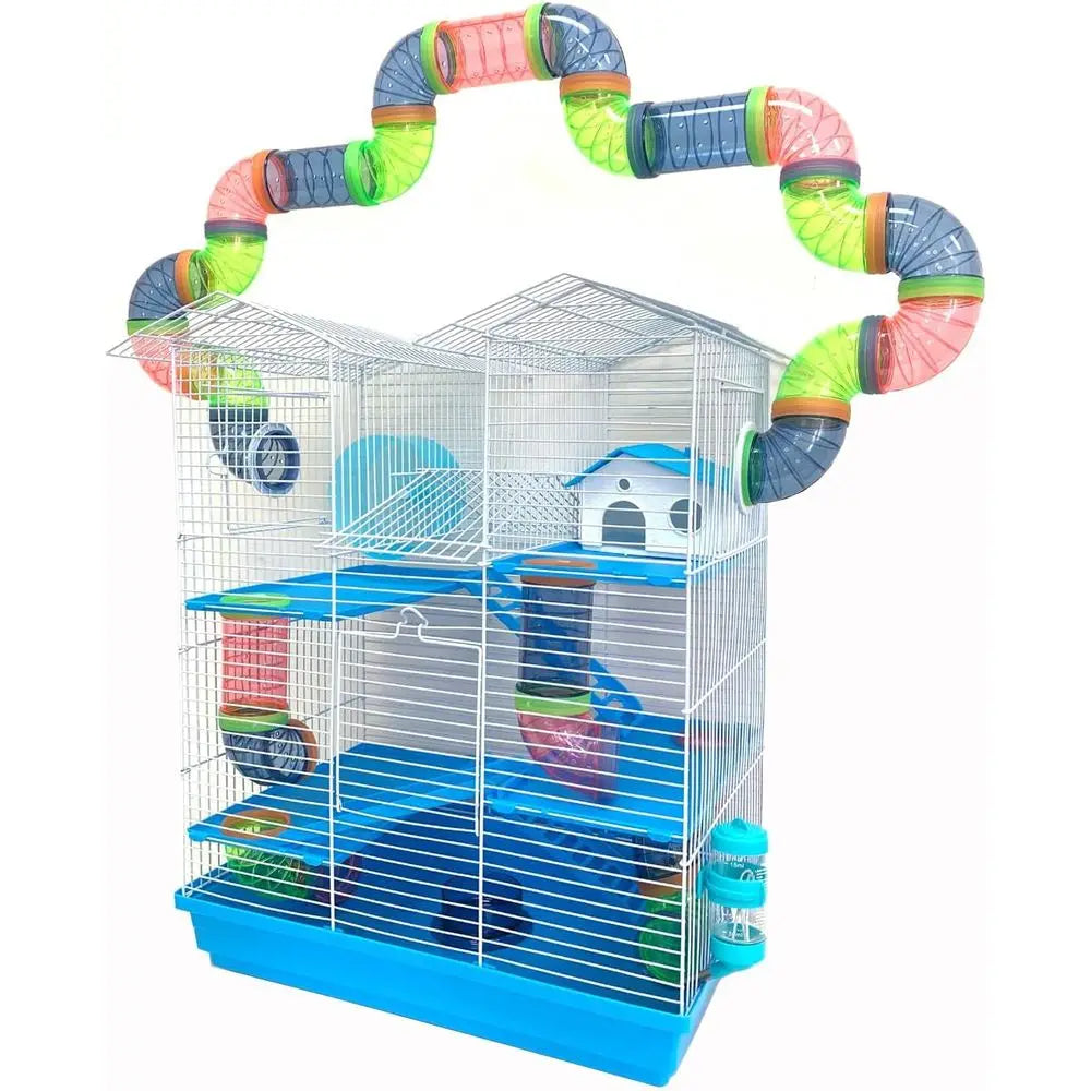 Multi Level Small Animal Habitat Cage With Expandable Design