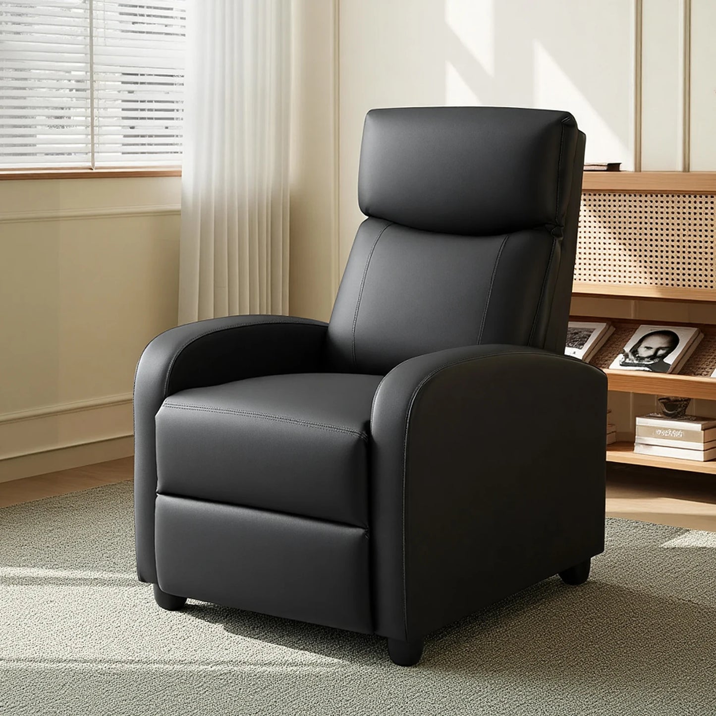 Mcq Ergonomic Reclining Sofa For Living Room With Lumbar Support