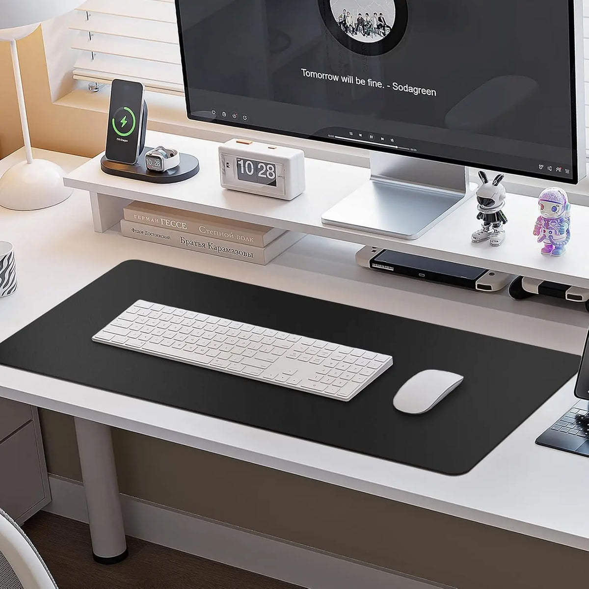 Waterproof Leather Desk Pad Protector For Home And Office Workspaces