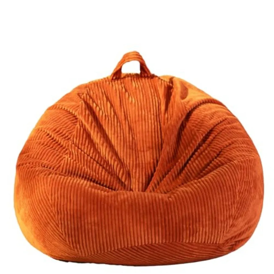 Stuffed Animal Storage Bean Bag Chair Cover No Filler,Large Toy Storage Organizer and Comfy Sofa Chair for Playroom, Teens Adul