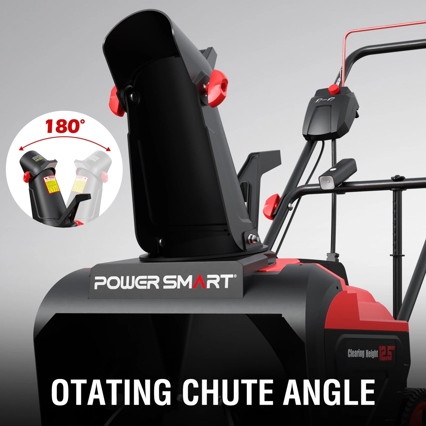 PowerSmart 15A Electric Snow Thrower With 180-Degree Chute