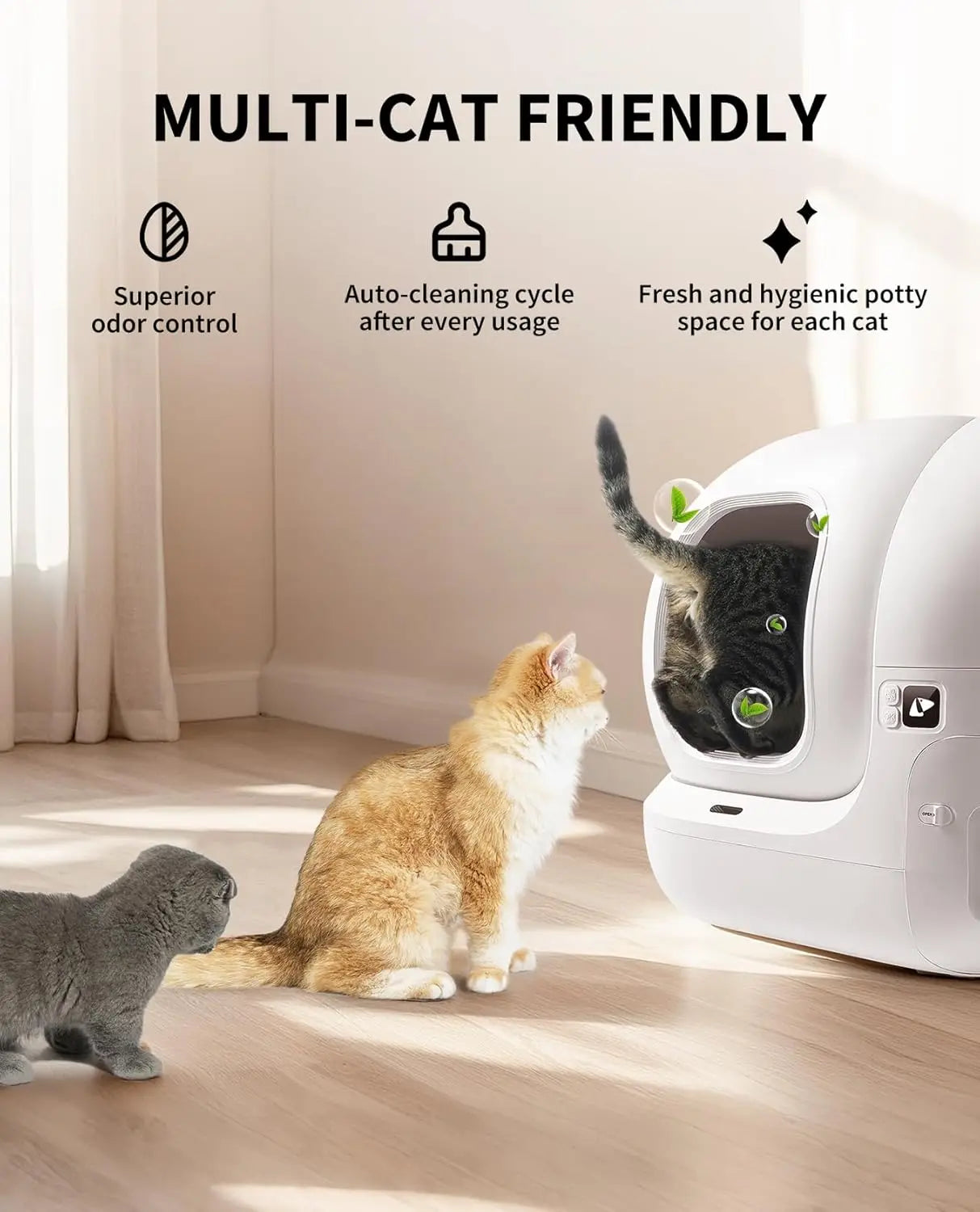 PuraMax 2 Automatic Self Cleaning Cat Litter Box With App Control