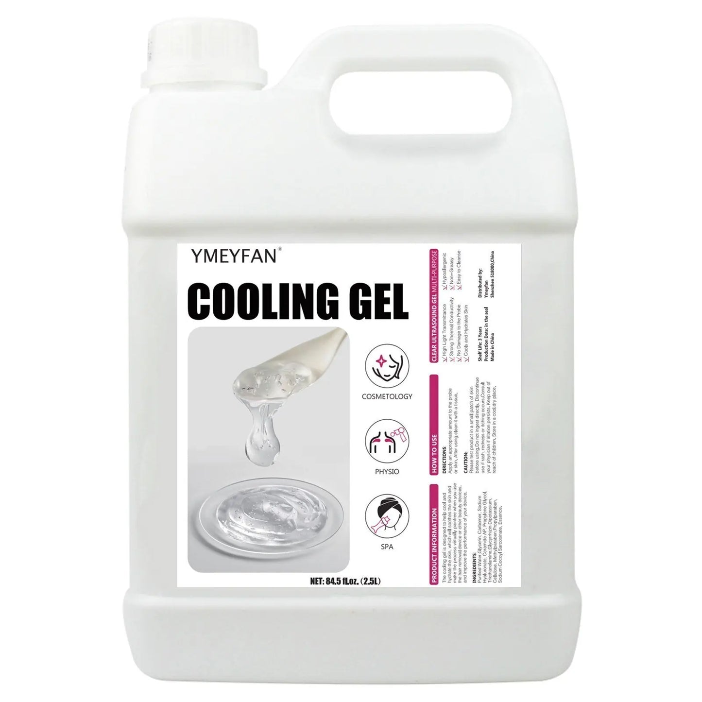 YMEYFAN Conductive Gel for Ultrasound and Radiofrequency Cavitation