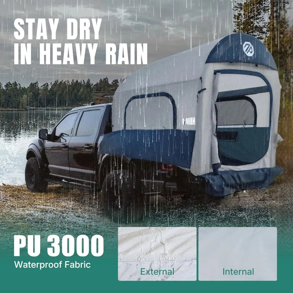 Inflatable Truck Bed Tent for Camping Waterproof and Windproof