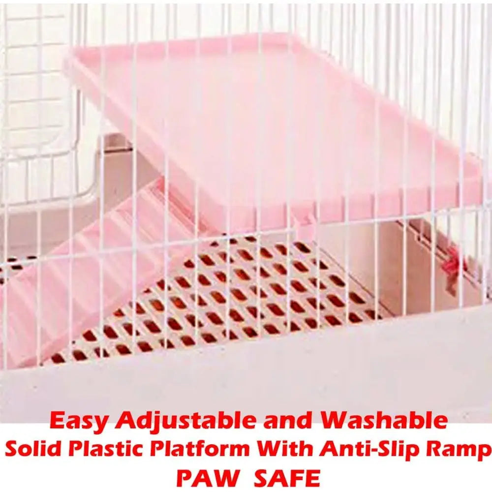 Multi Level Small Animal Cage With Spacious Playpen