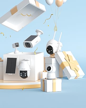 IEGEEK 5MP Indoor WiFi Security Camera With 360 Degree PTZ