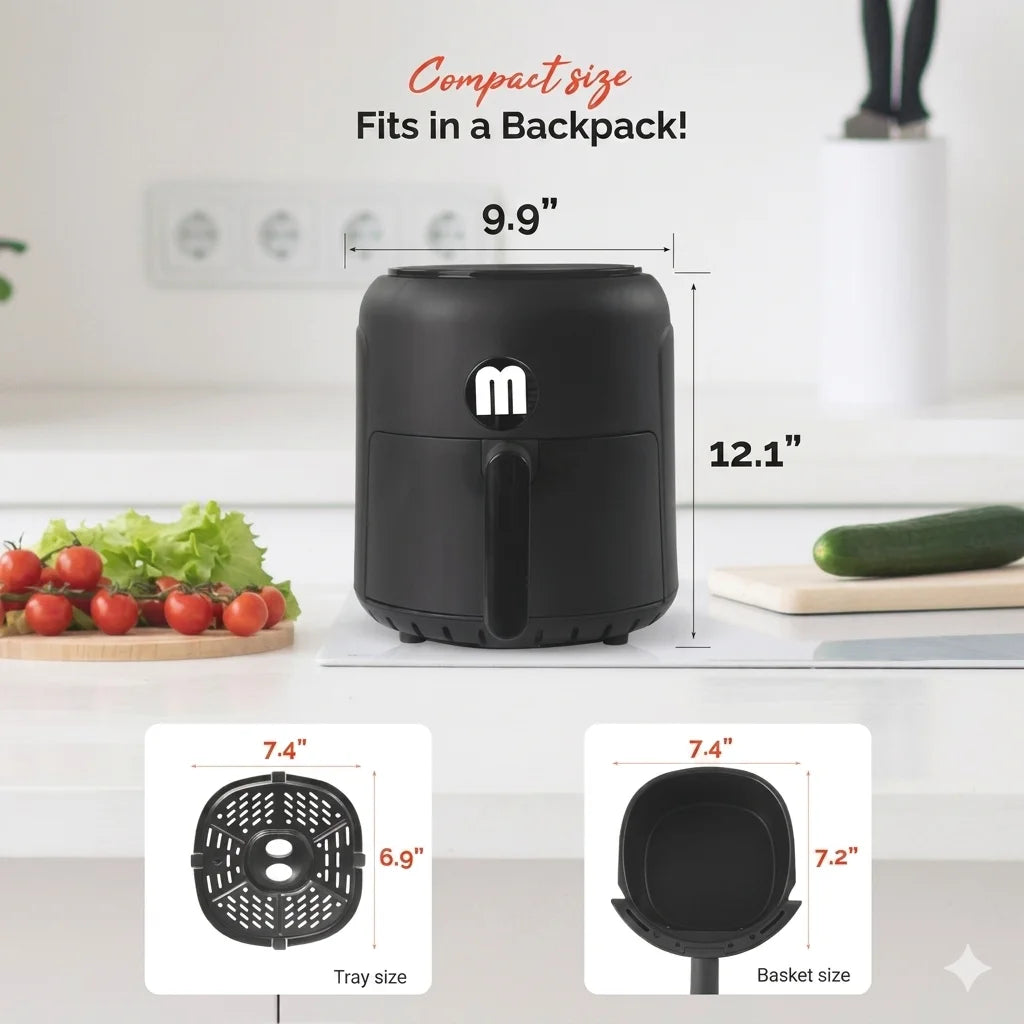 MIRASTON Digital Air Fryer With Nonstick Dishwasher Safe Basket