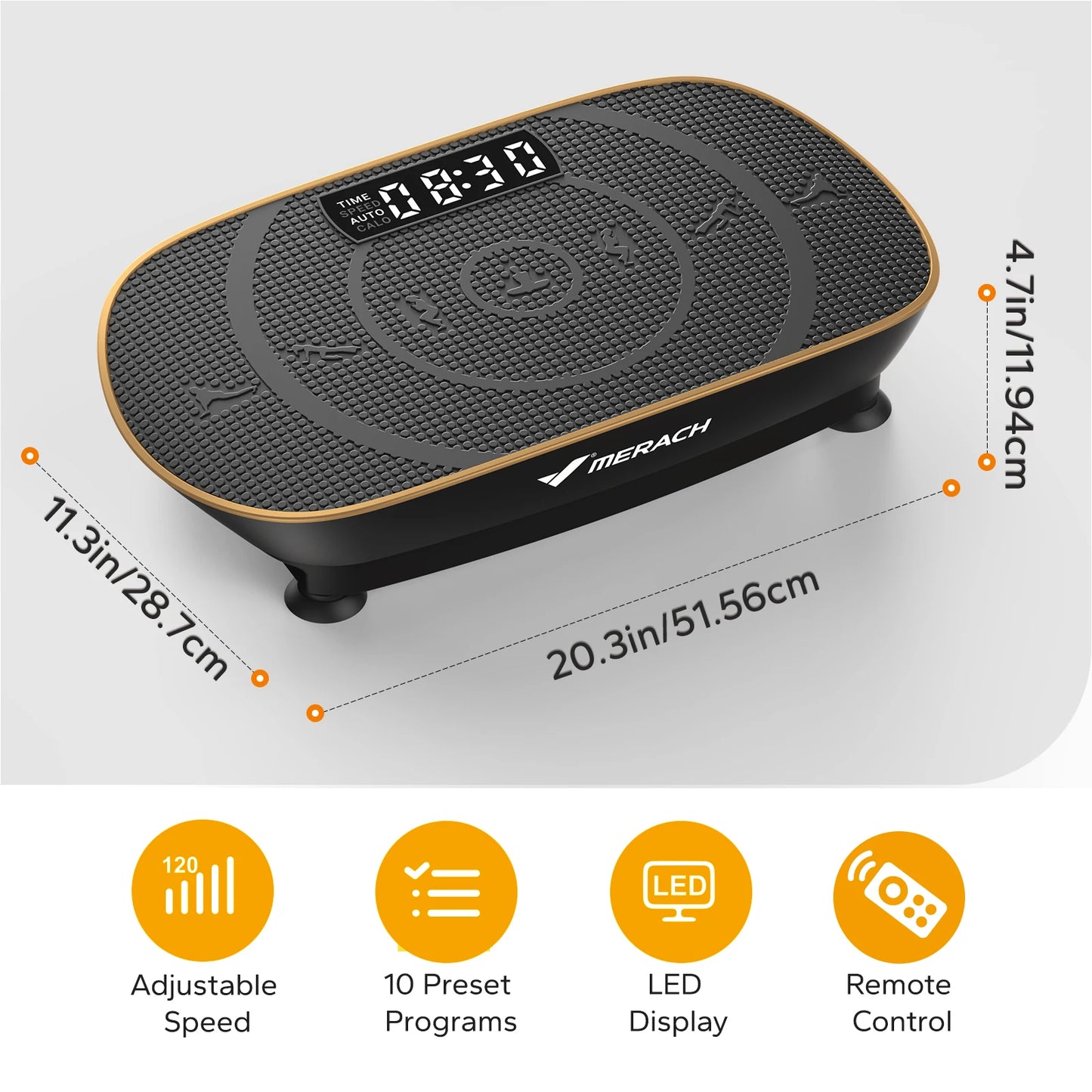 Merach Vibration Plate Exercise Machine Whole Body Workout Platform