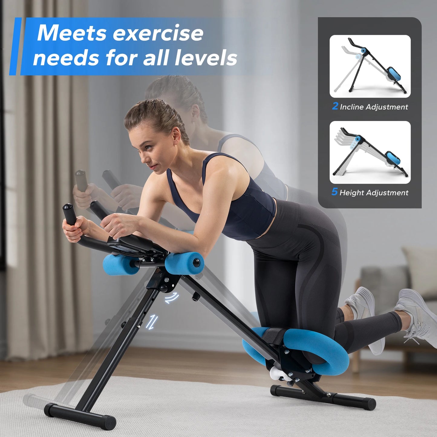 MERACH 2314 Ab Machine Adjustable Trainer For Core Training