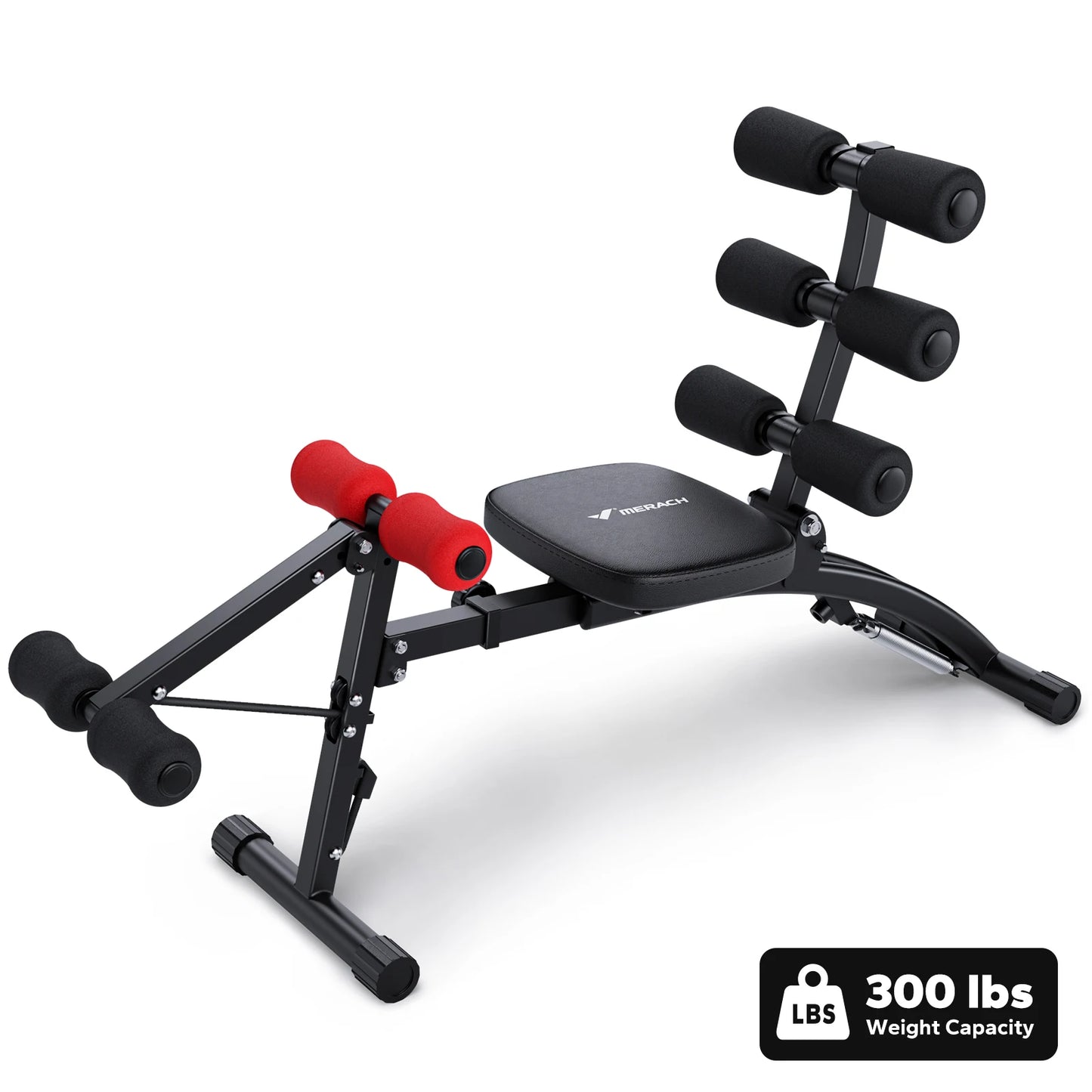 Merach Adjustable Ab Machine Sit Up Trainer For Home Workout