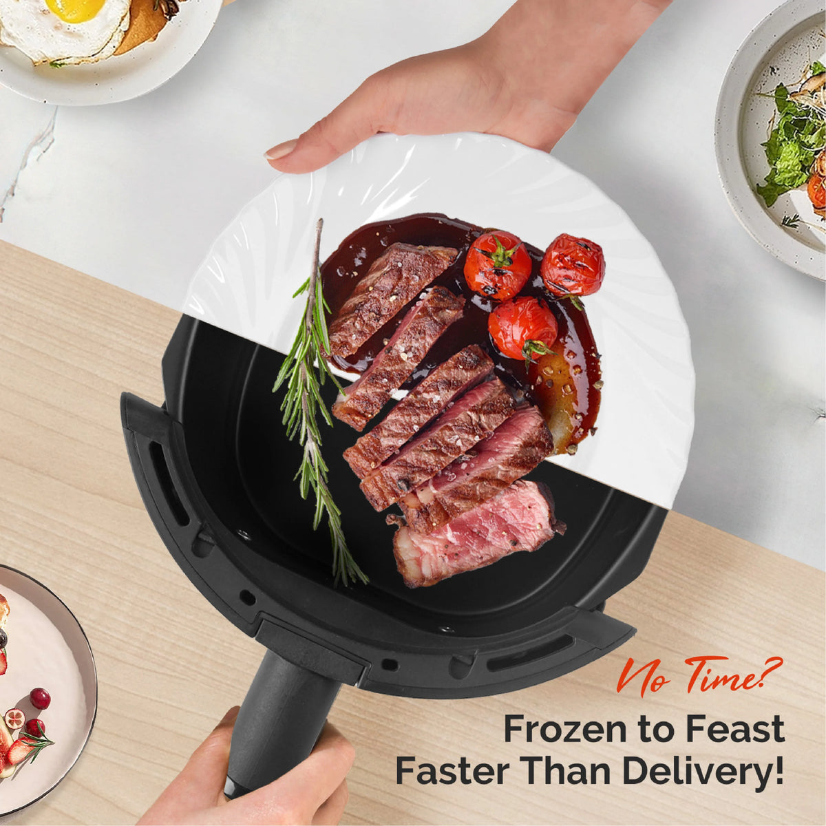 MIRASTON Digital Air Fryer With Nonstick Dishwasher Safe Basket