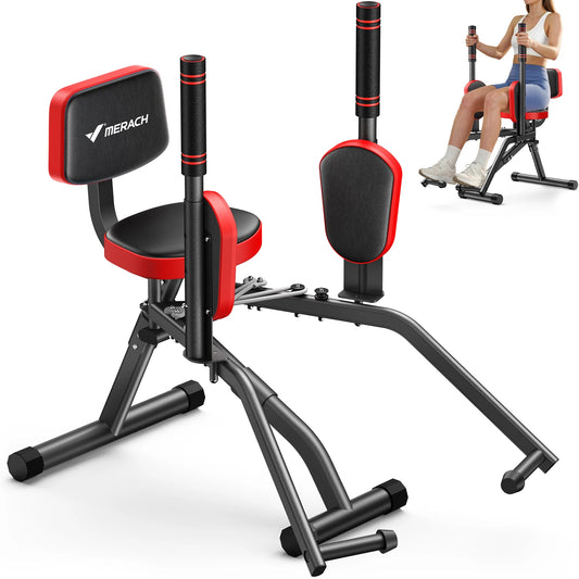 MERACH Adjustable Hip Abductor Machine for Glute and Thigh Workouts