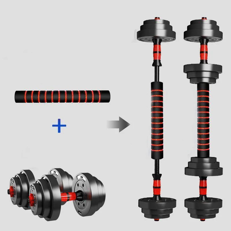 Adjustable Dumbbell To Barbell Weight Sets For Home Gym Strength Training