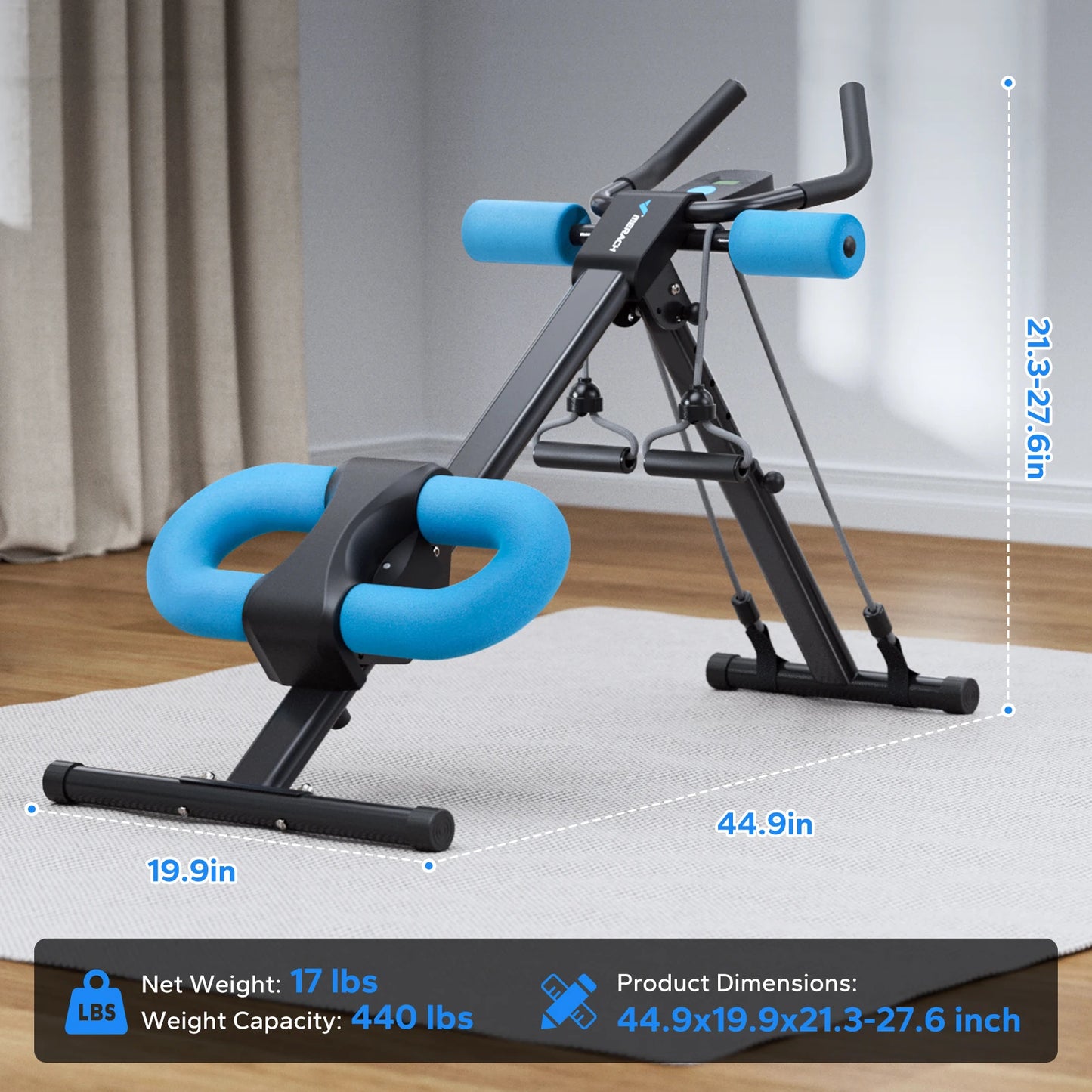 MERACH 2314 Ab Machine Adjustable Trainer For Core Training