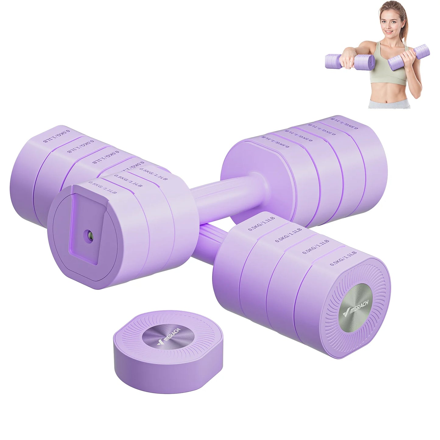 Merach Adjustable Dumbbell Set With Quick Switch Design
