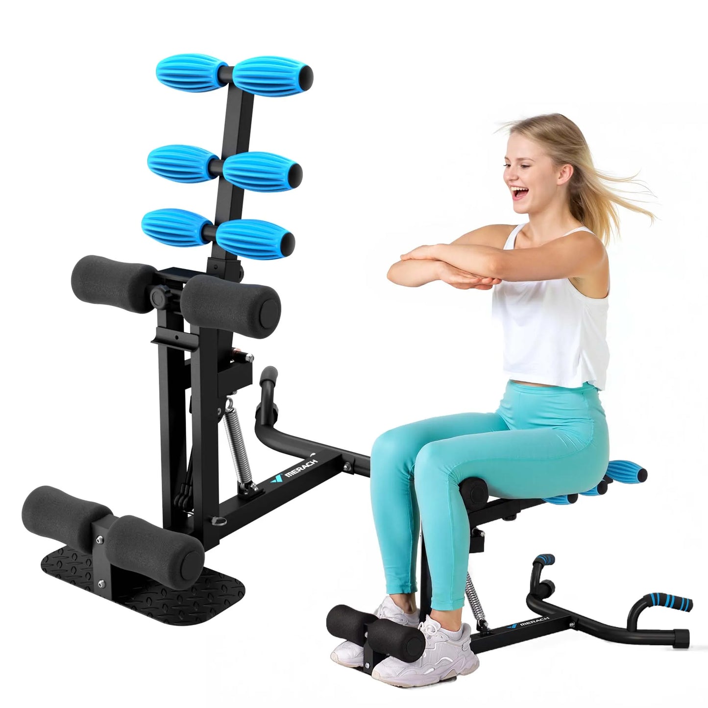 MERACH Deep Squat Machine Leg Push Up Trainer For Core