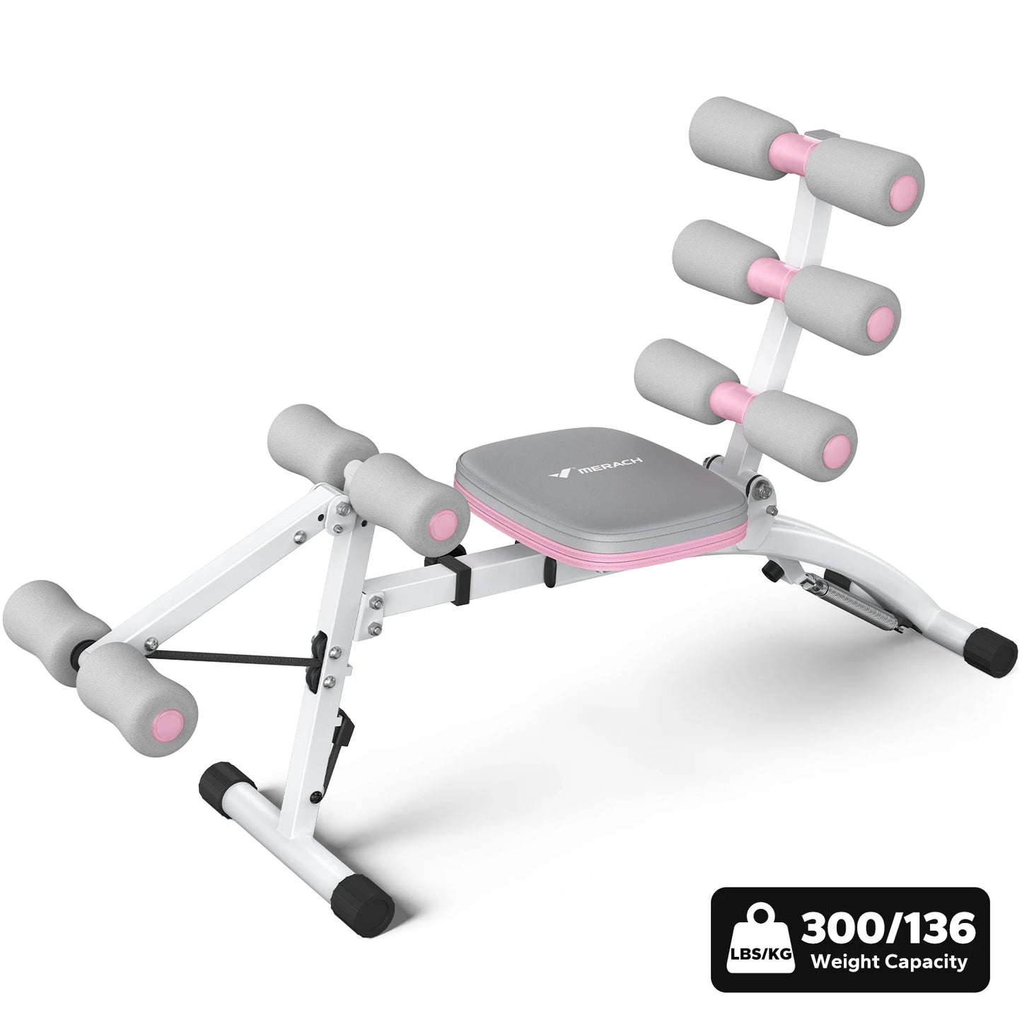 Merach Adjustable Ab Machine Sit Up Trainer For Home Workout