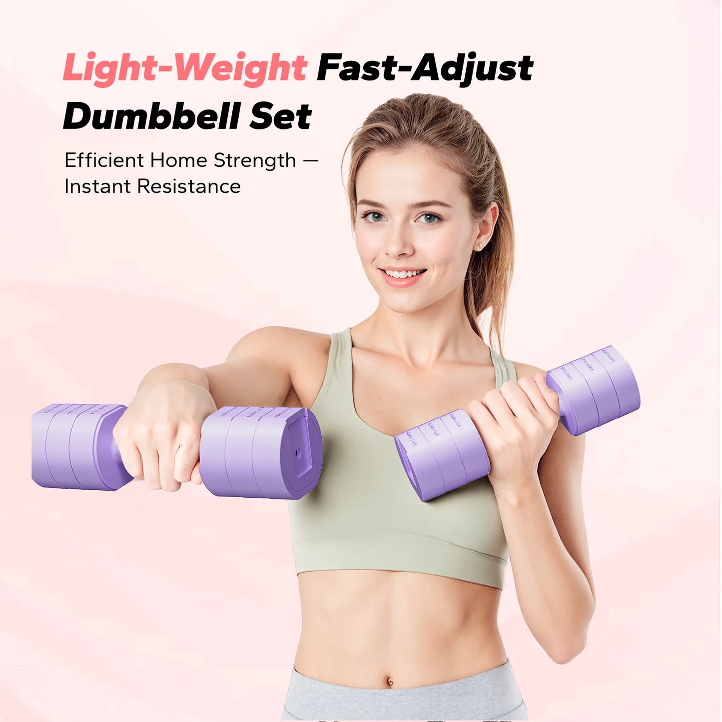 Merach Adjustable Dumbbell Set With Quick Switch Design