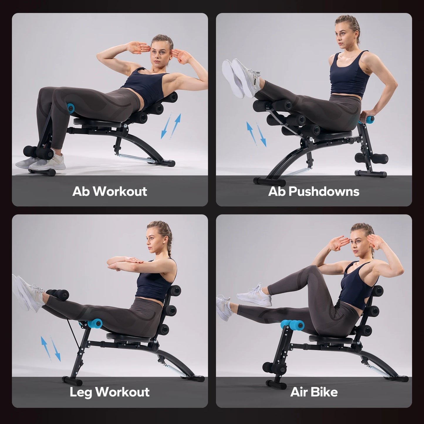 Merach Adjustable Ab Machine Sit Up Trainer For Home Workout