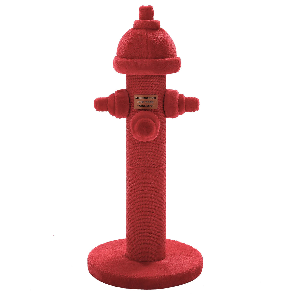 Fire Hydrant Sisal Cat Scratching Post Red Vertical Tall Cat Scratcher with Sisal Wrapped Post Cute Scratching Post for Indoor Cat Furniture Cat Toys