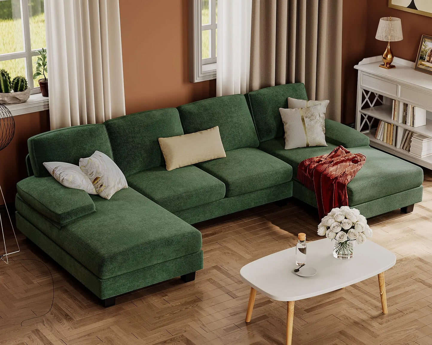 Sectional Couches For Living Room U Shaped Sofa Set