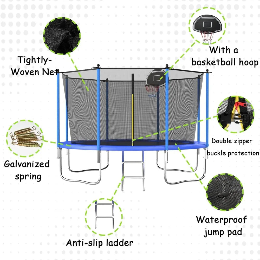 Ytyin Recreational Jumping Trampoline With Protective Safety Net