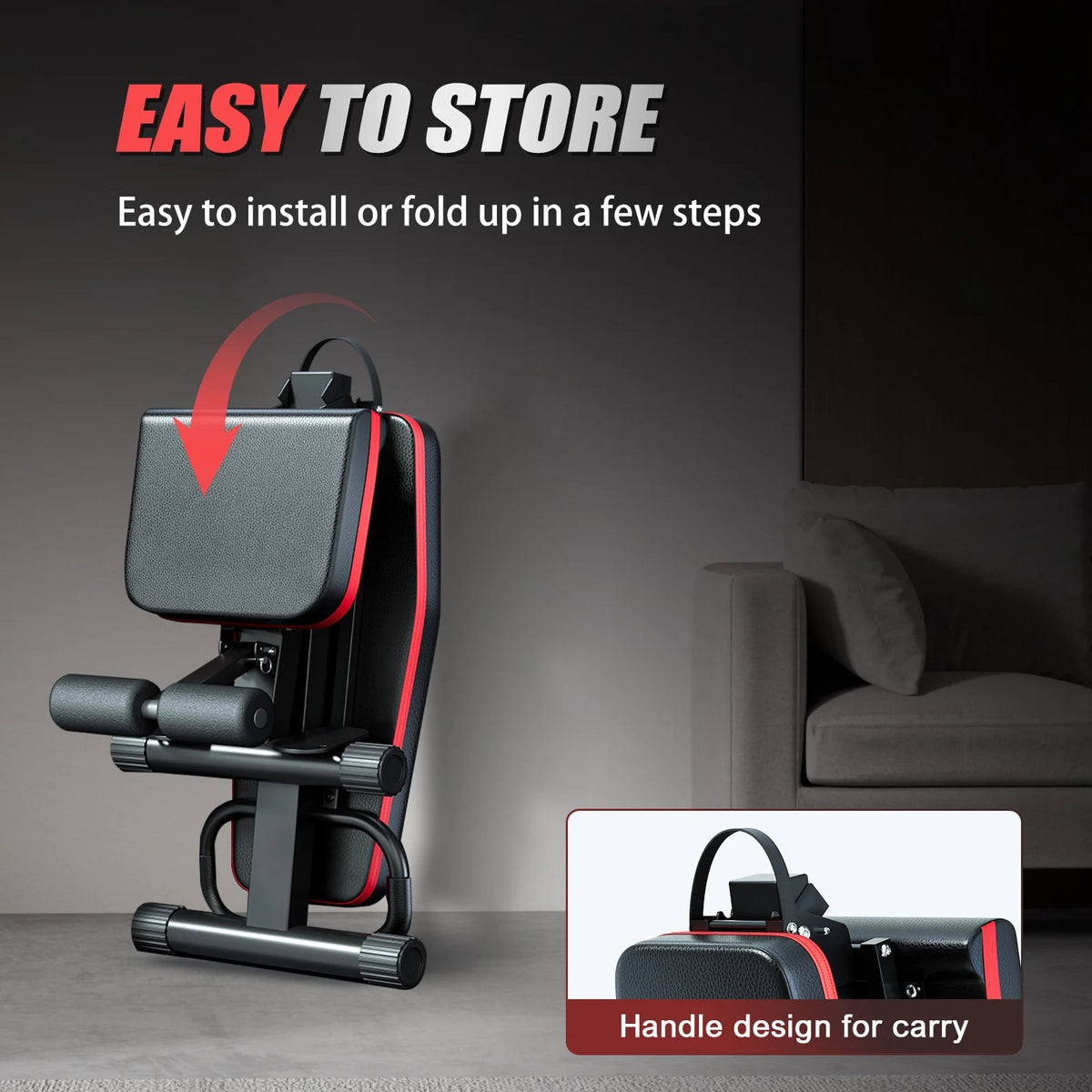 Adjustable Foldable Weight Bench For Effective Home Fitness
