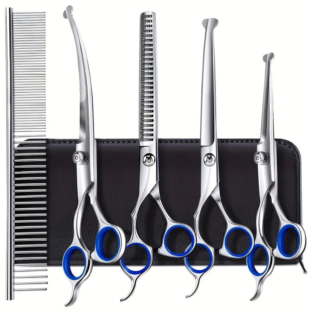 Heavy Duty Titanium Coated Stainless Steel Pet Grooming Scissors
