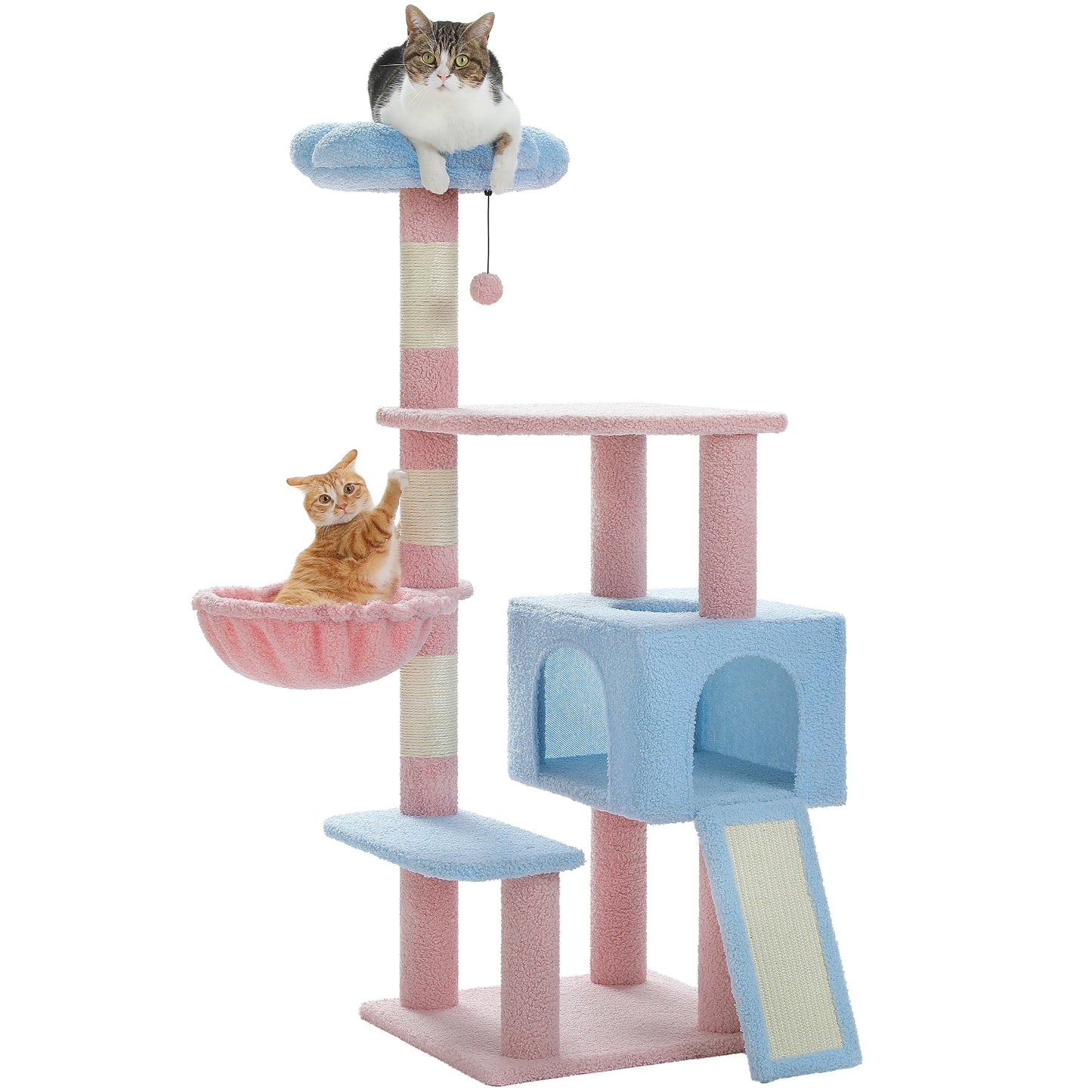 PAWZ Road Flower Cat Tree Tower With Sisal Scratching Posts