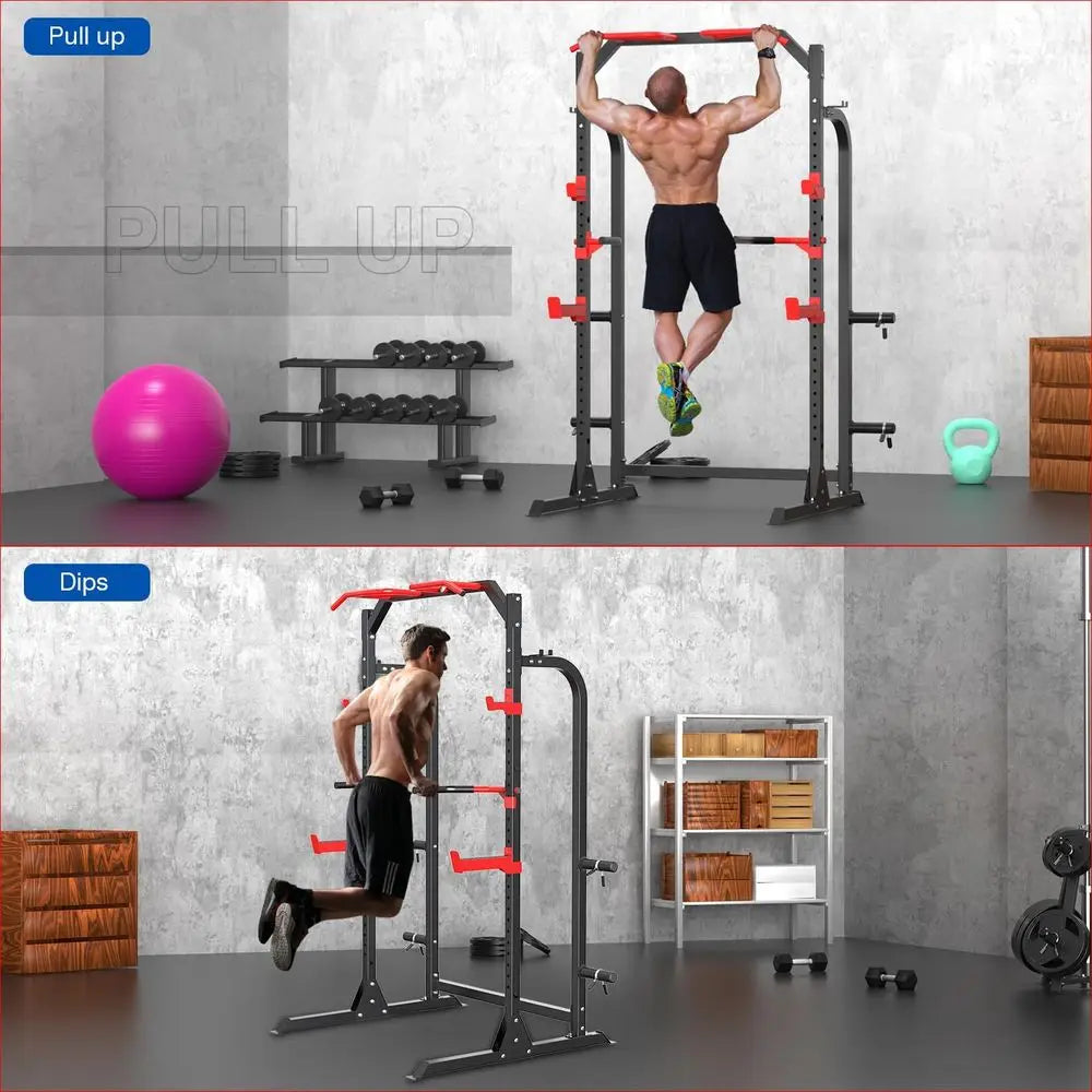 Ytyin Power Cage Squat Rack With Adjustable Cable System