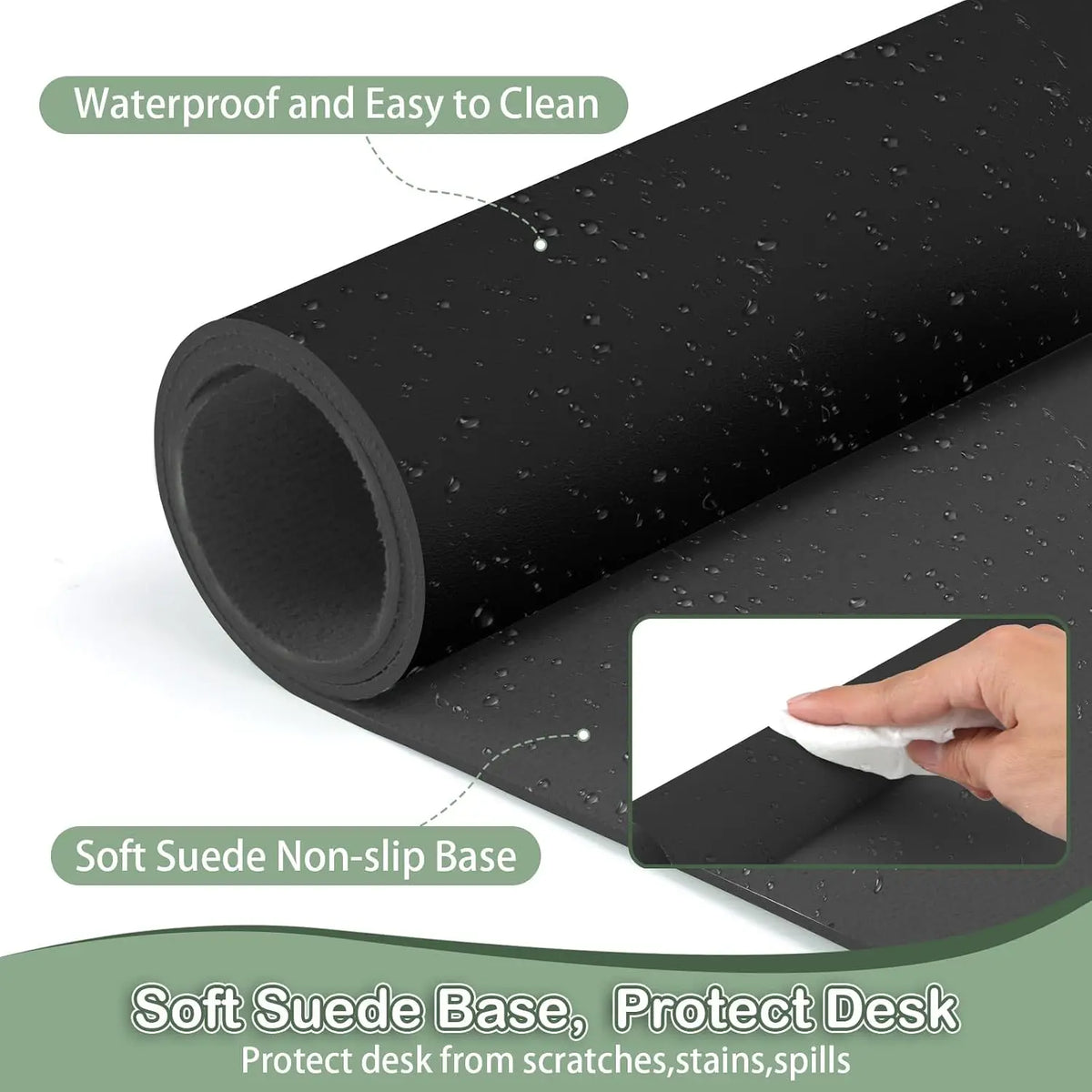 Waterproof Leather Desk Pad Protector For Home And Office Workspaces