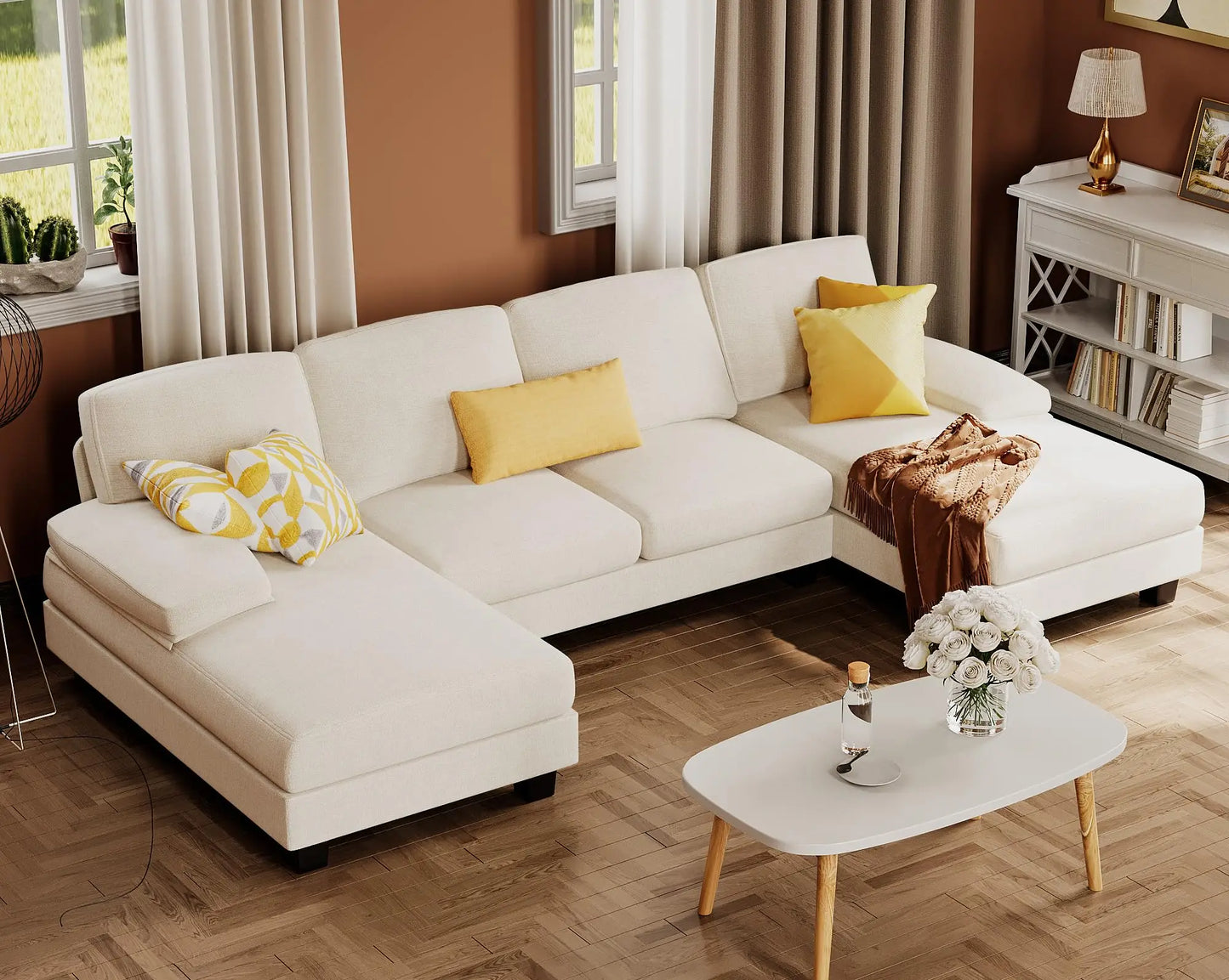 Sectional Couches For Living Room U Shaped Sofa Set