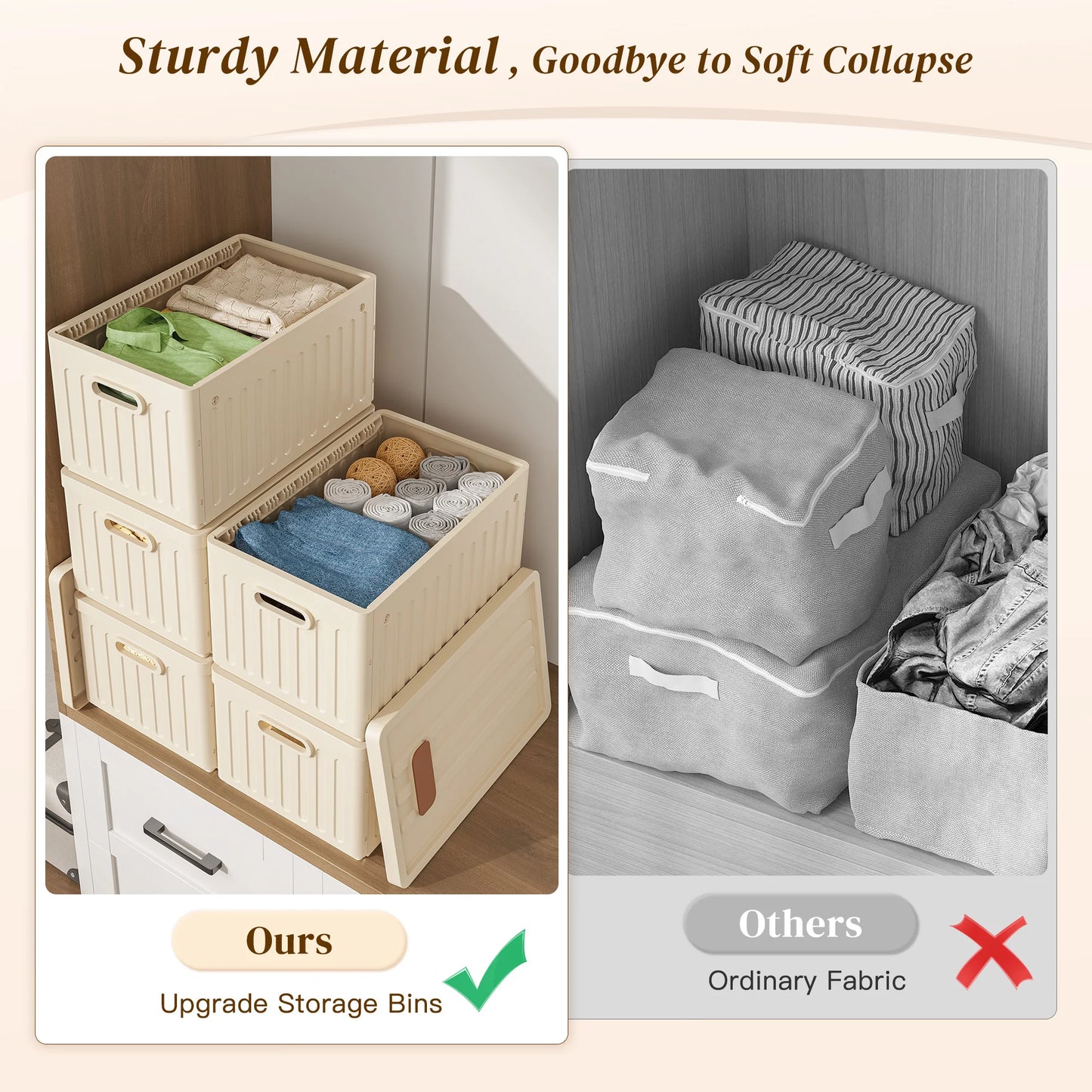 Heavy Duty Stackable Plastic Storage Trunks With Foldable Design