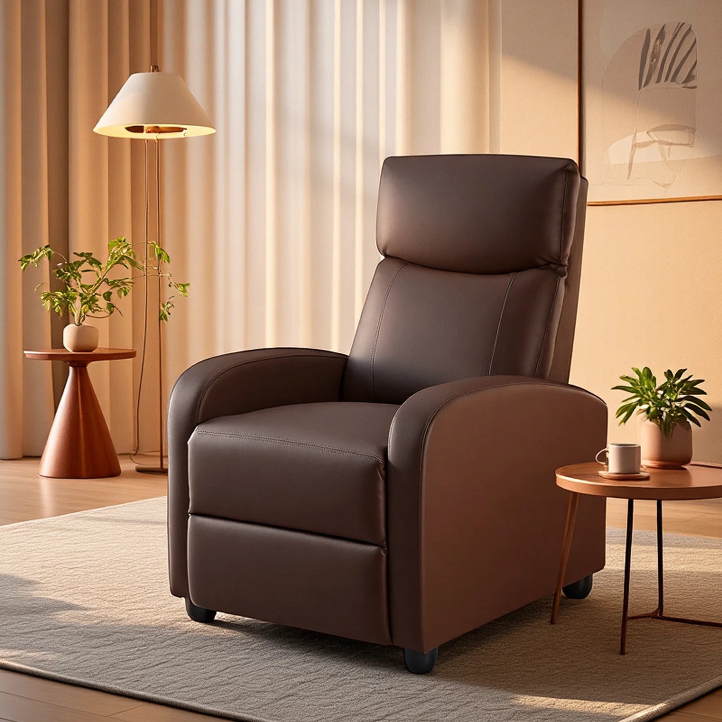 Mcq Ergonomic Reclining Sofa For Living Room With Lumbar Support