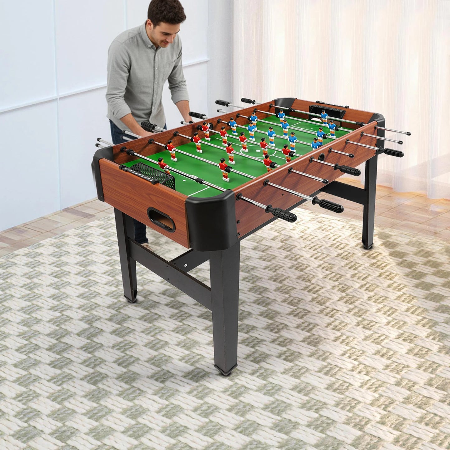 Foosball Table 8 Rod For Home Living Room Game Room Use