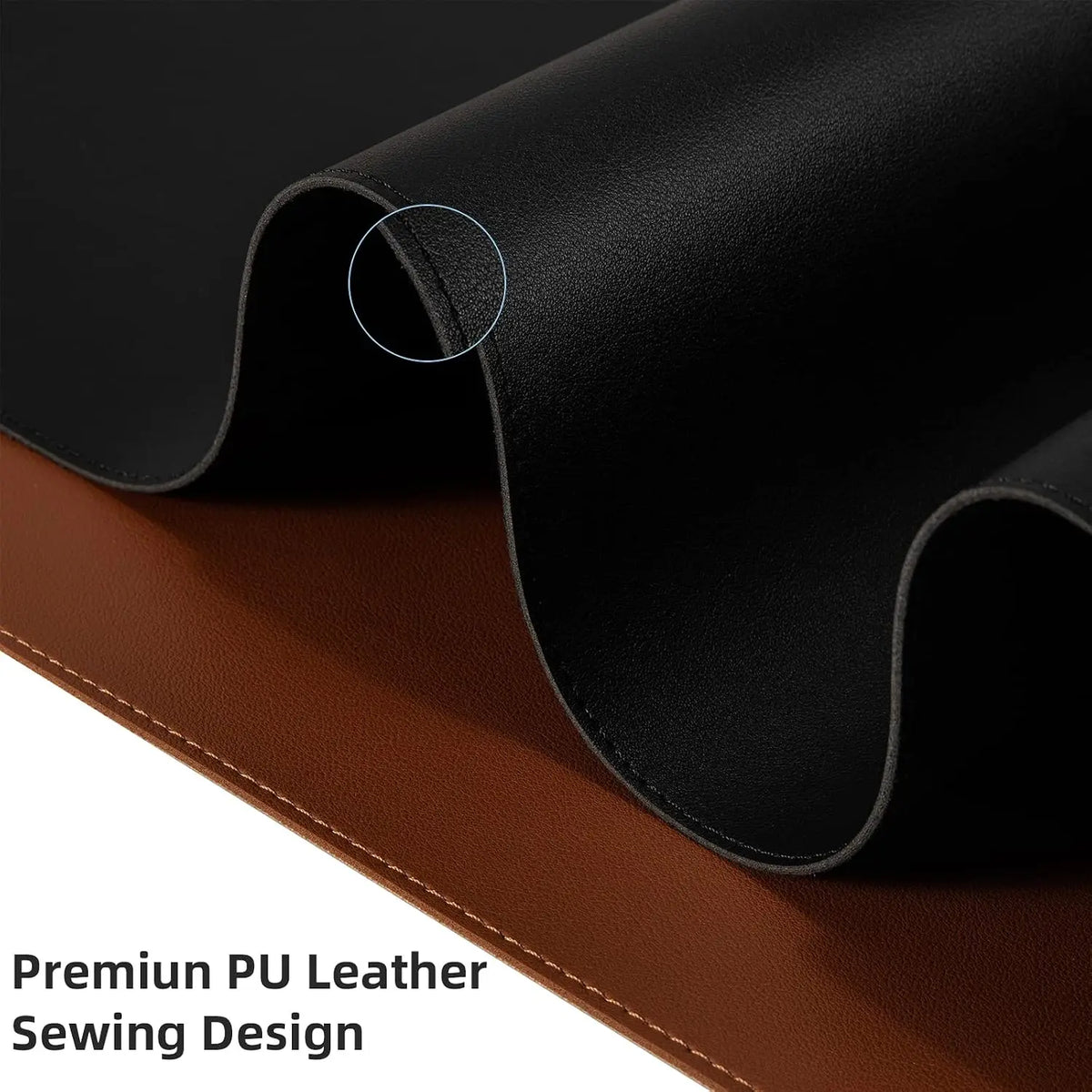 Waterproof PU Leather Desk Mat For Mouse Control And Writing