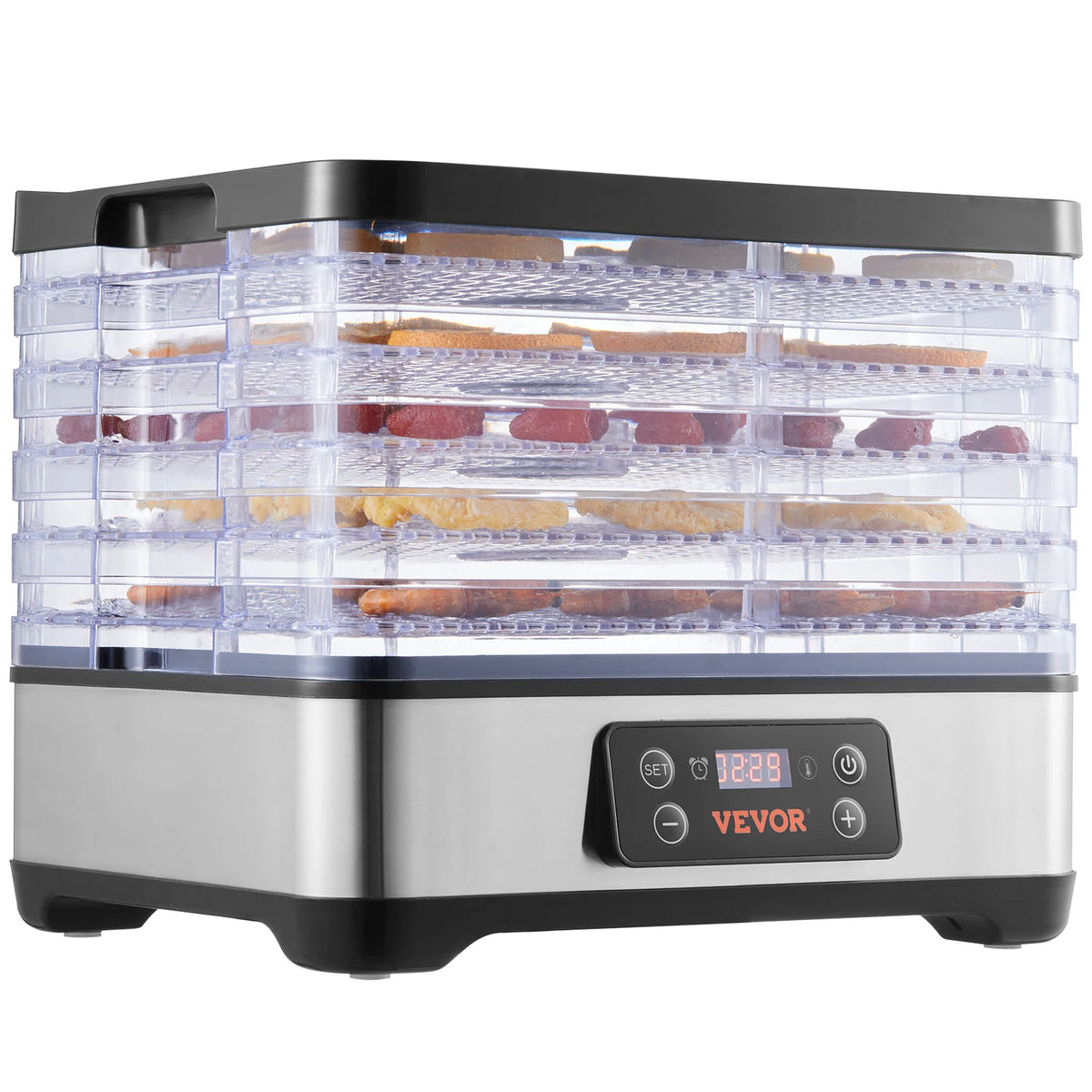 Vevor 5 Tray Food Dehydrator With Digital Temperature Controls