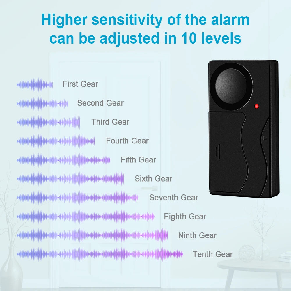 Awapow Wireless Vibration Bike Alarm With Remote Control 110dB