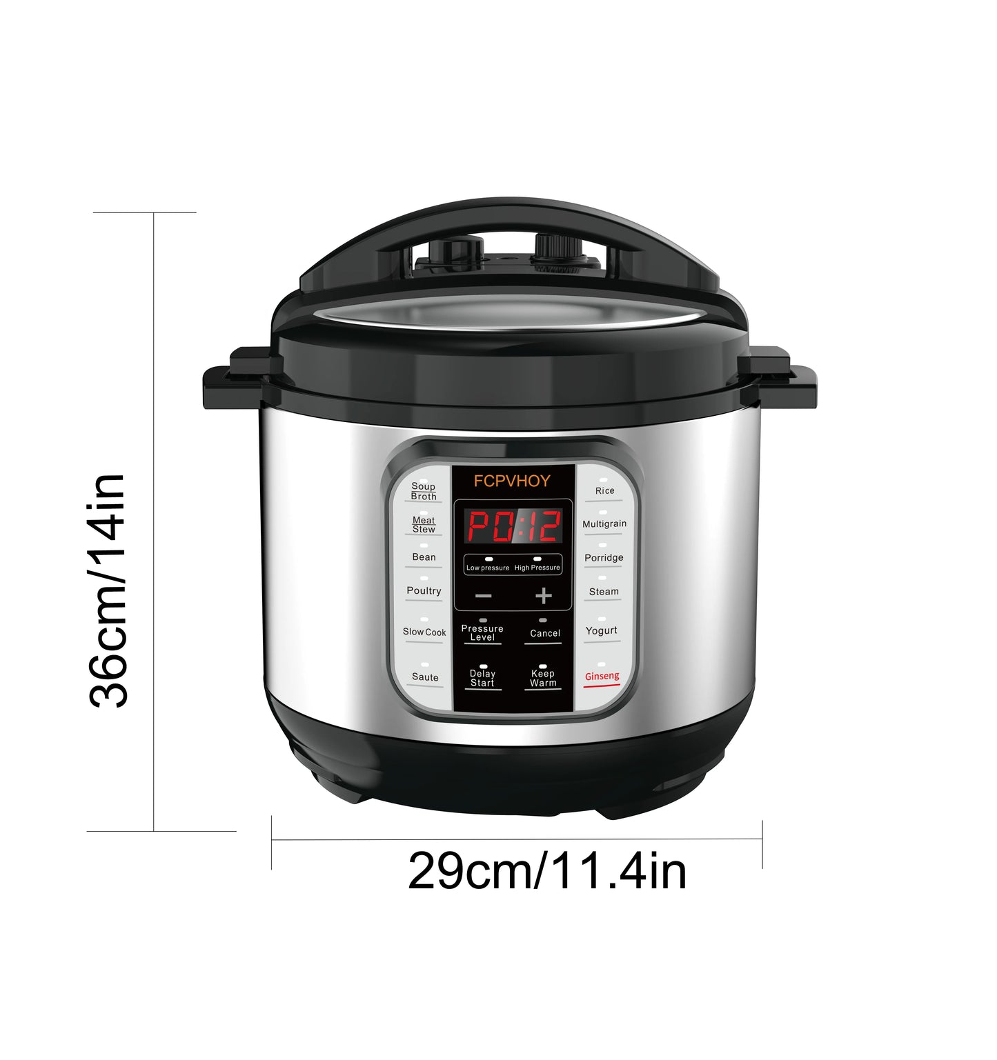 Twelve In One Electric Pressure Cooker With Steamer And Yogurt Maker