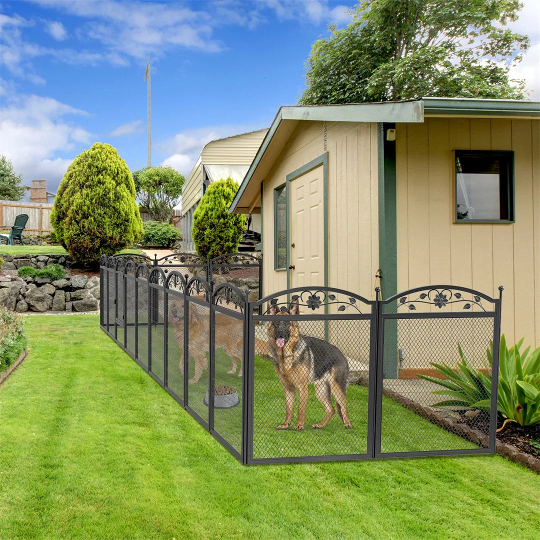 BINGOPAW 8 Panels Heavy Duty Dog Playpen Indoor Outdoor Use