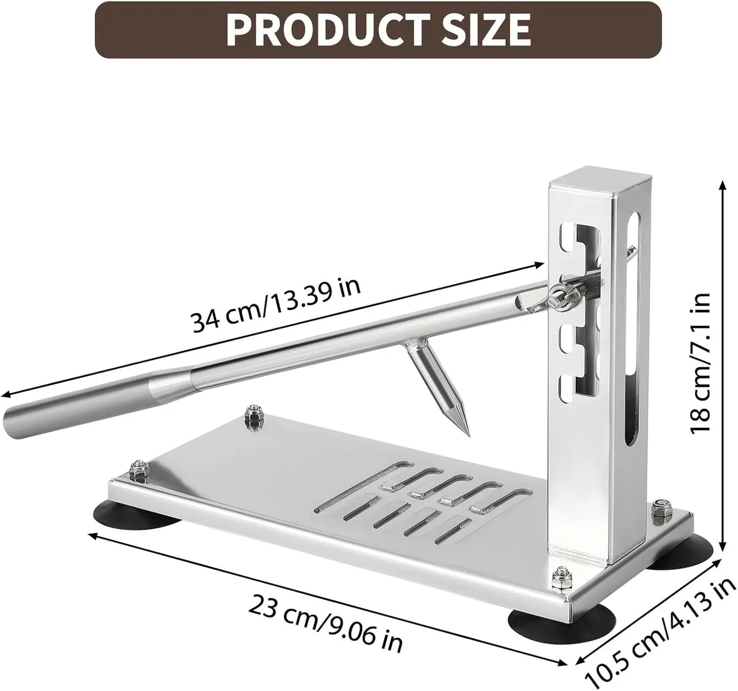 Adjustable Oyster & Clam Opening Tool Set, 4-Level Height Adjustment with Stainless Steel Base, Suction Cups, G-Clamp