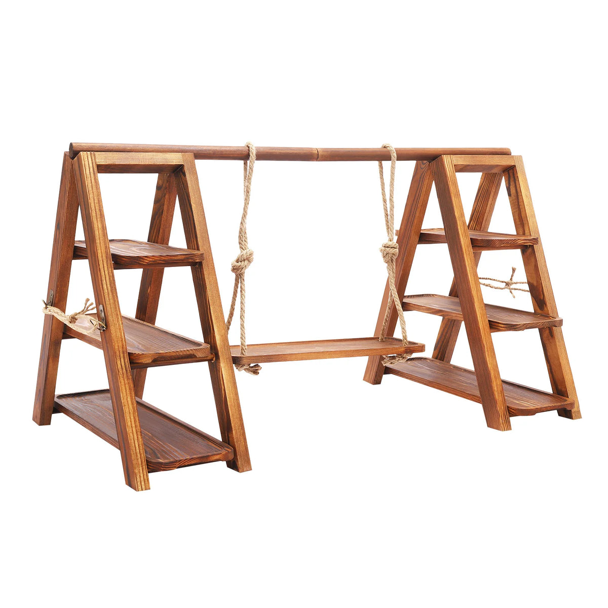 Three Tier Wooden Dessert Display Stand for Weddings and Parties