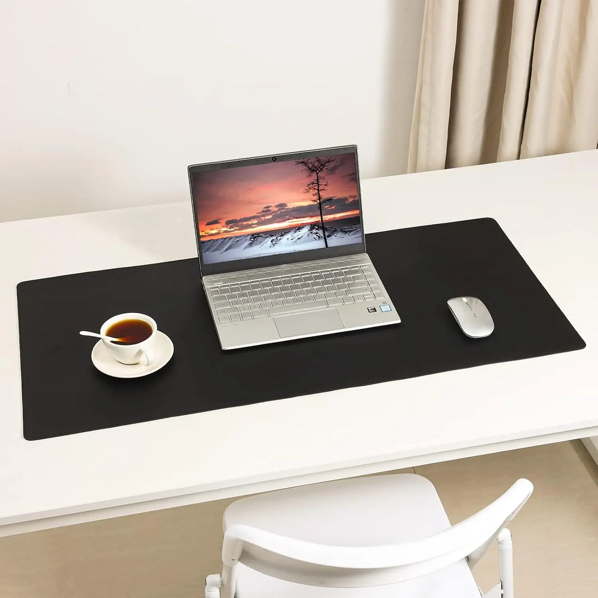Waterproof PU Leather Desk Mat For Mouse Control And Writing