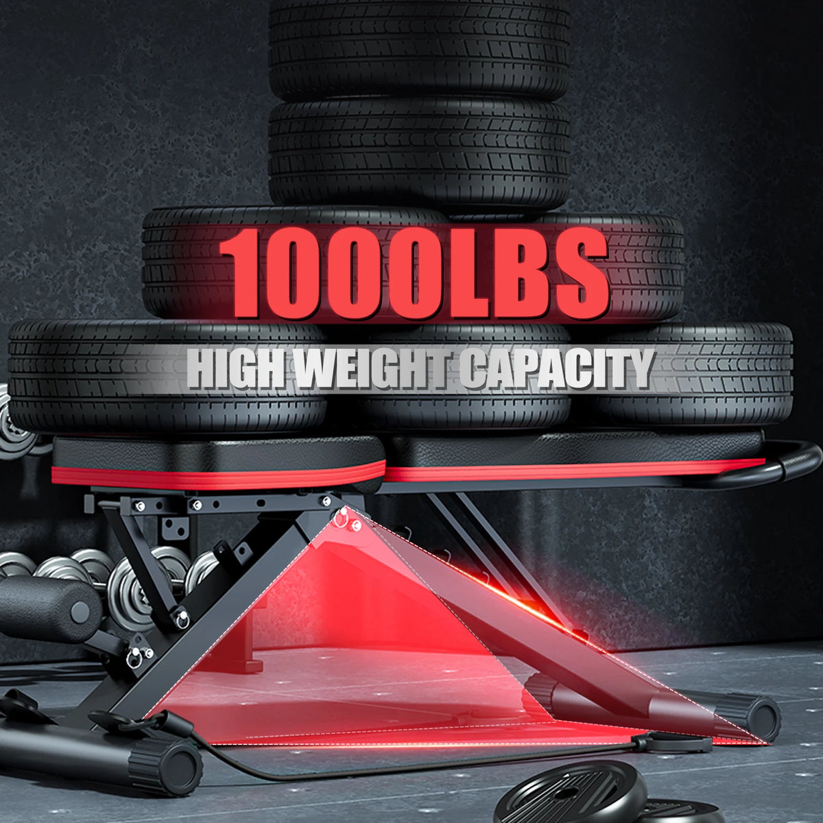 Adjustable Foldable Weight Bench For Effective Home Fitness