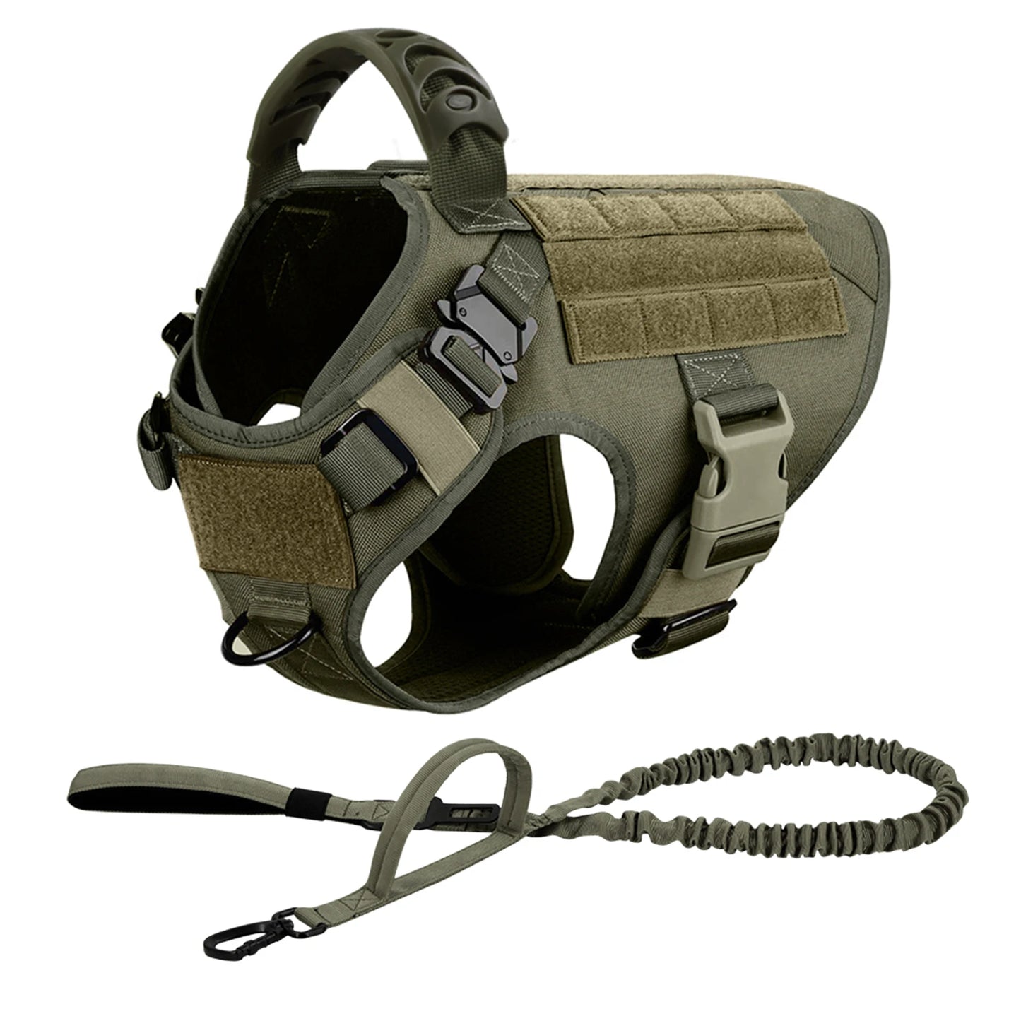 Padded Nylon Dog Harness And Leash Set For Training And Walking