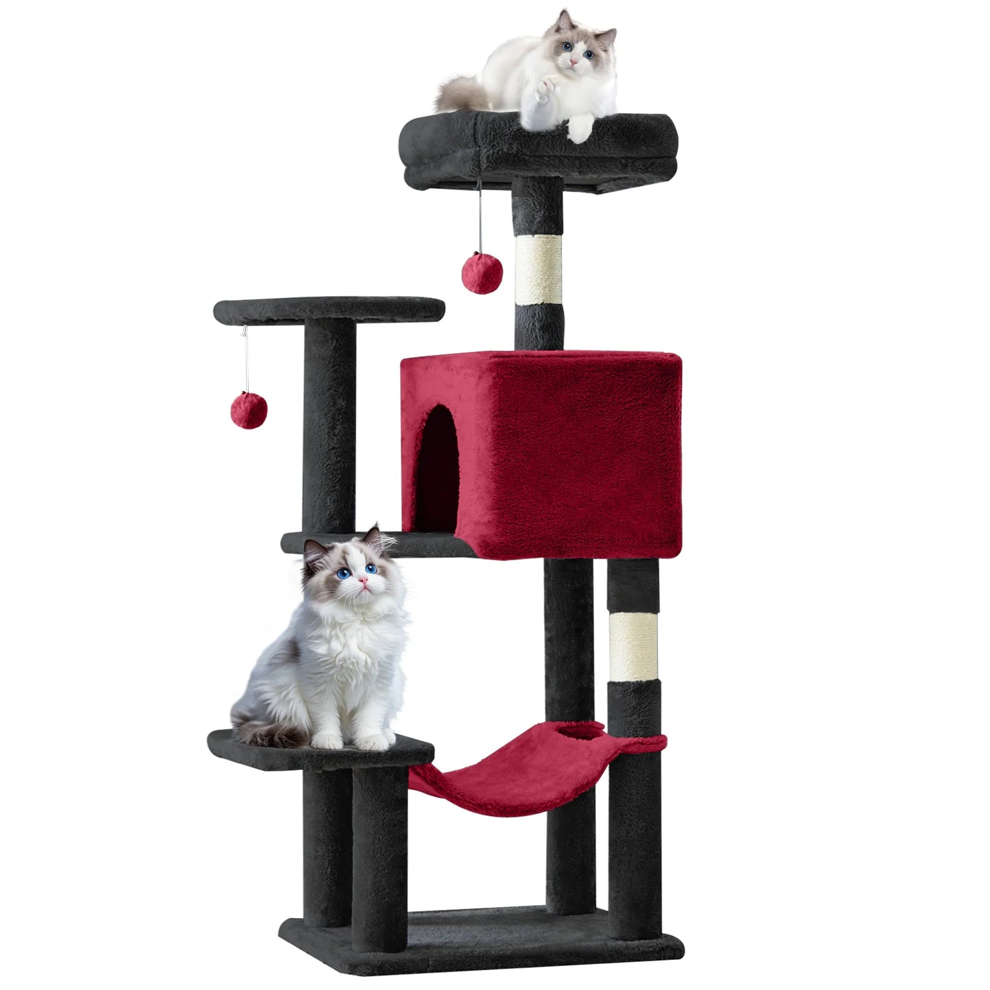 MCQ Four Tier Cat Tree Tower With Sisal Scratching Posts